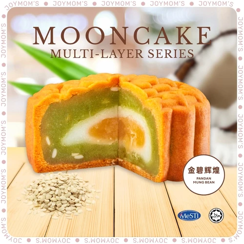 Multi Layer Mooncake - Pandan Mung Bean